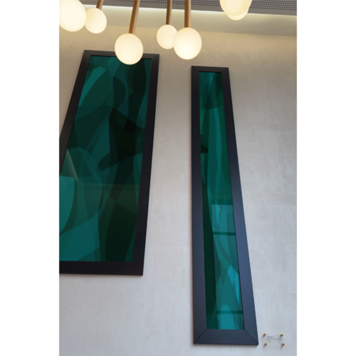 Trois œuvres de plus de trois mètres signées Guillaume Bottazzi, Immeuble – Hall 57, Saint-Maur-des-Fossés