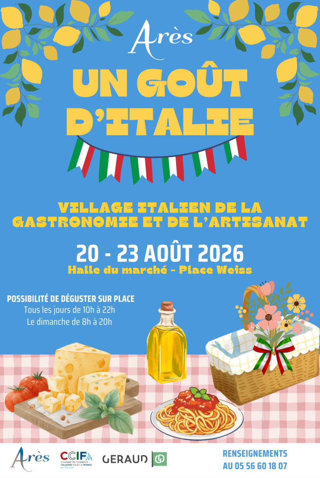 Un goût d’Italie Village italien de la gastronomie et de l’artisanat Arès