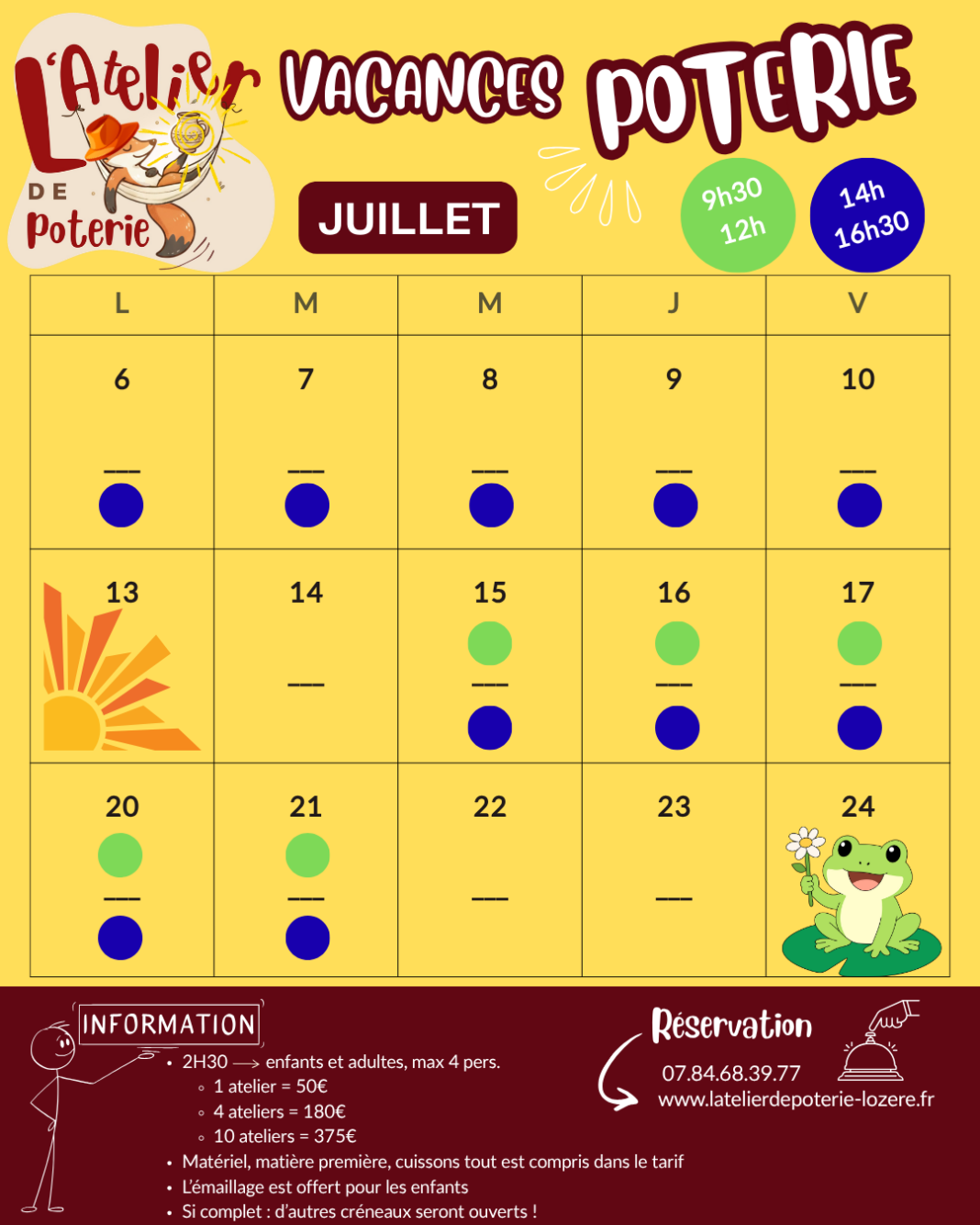 VACANCES POTERIE Bourgs sur Colagne