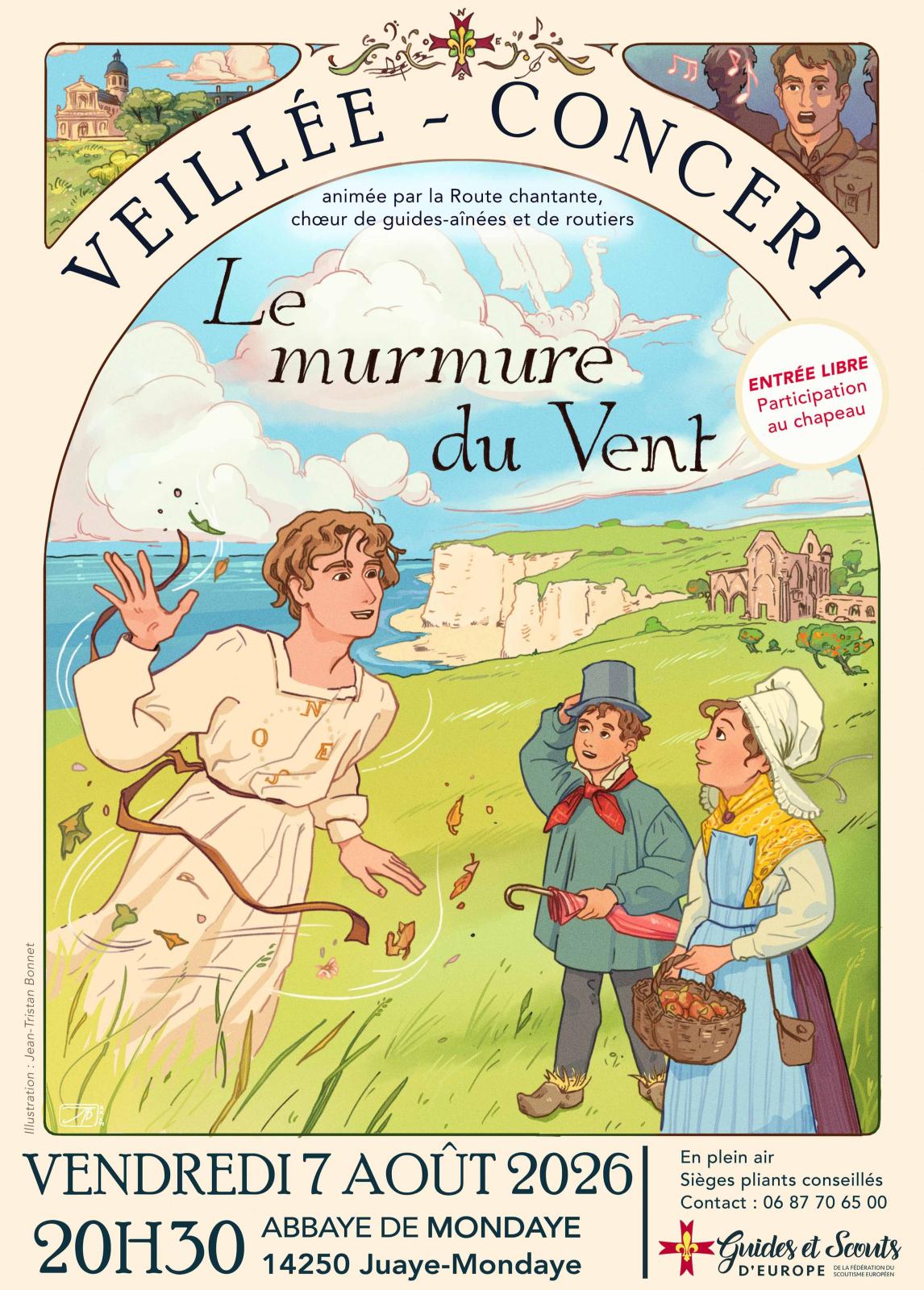 Veillée-concert Le murmure du vent par la Route chantante Juaye-Mondaye