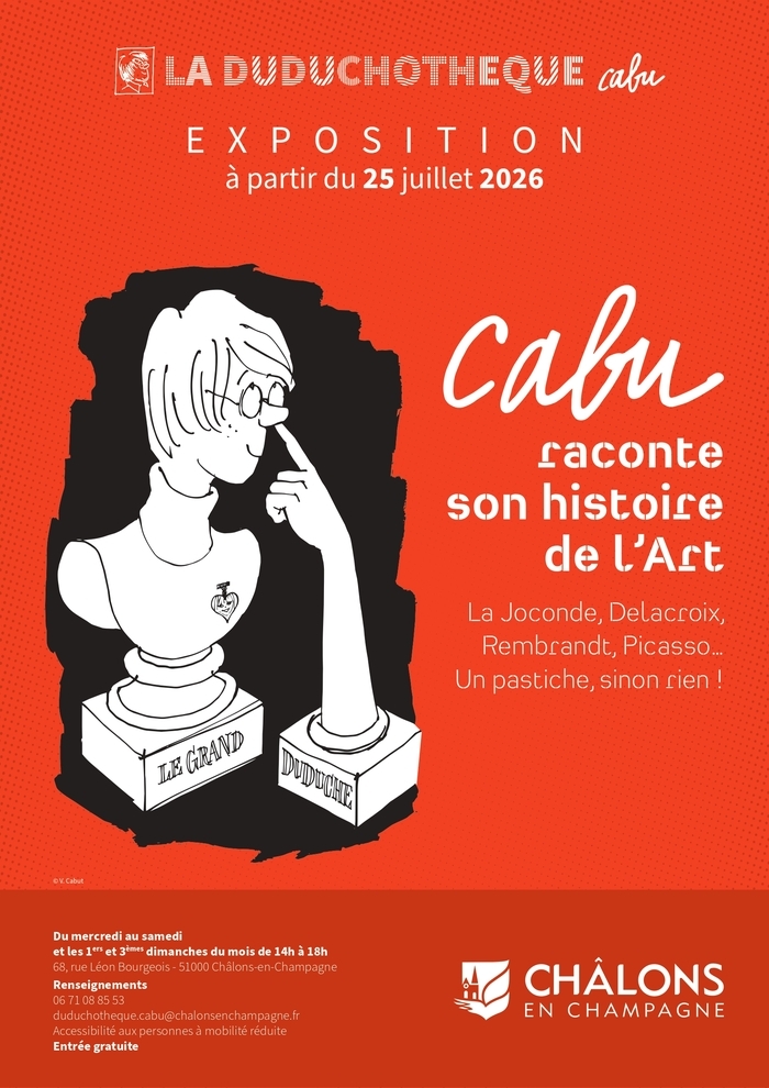 Venez découvrir l'exposition « Cabu raconte son histoire de l’Art » ! La Duduchothèque Châlons-en-Champagne