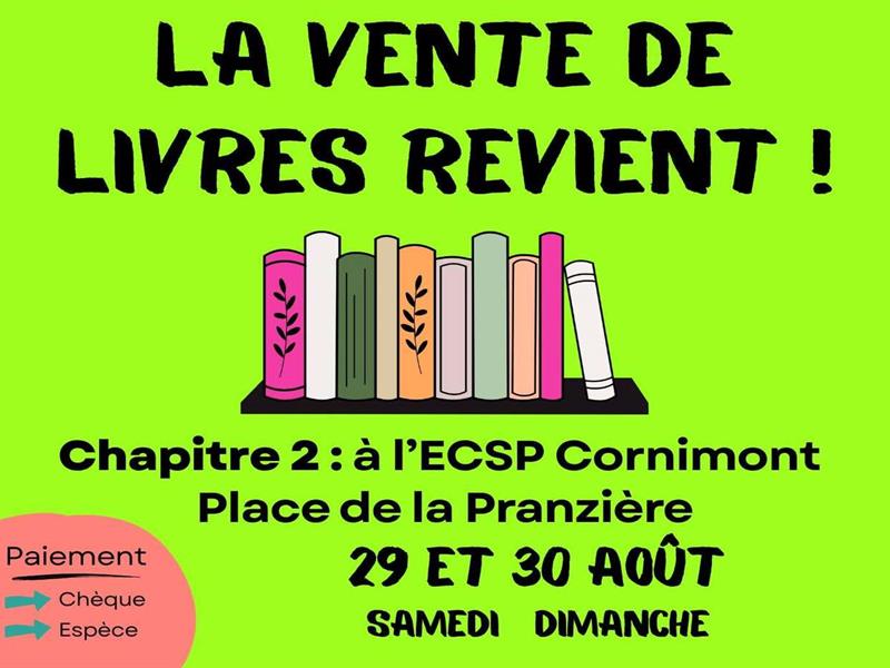 Vente de livres Espace culturel et social de la Pranzière Ventron