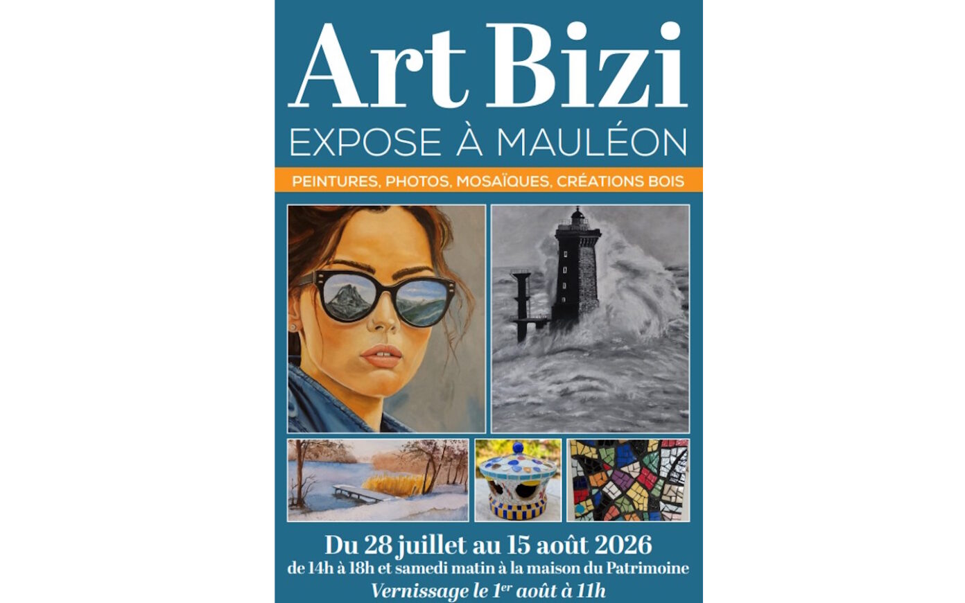 Vernissage de l’exposition de l’association Art Bizi Maison du patrimoine Mauléon-Licharre