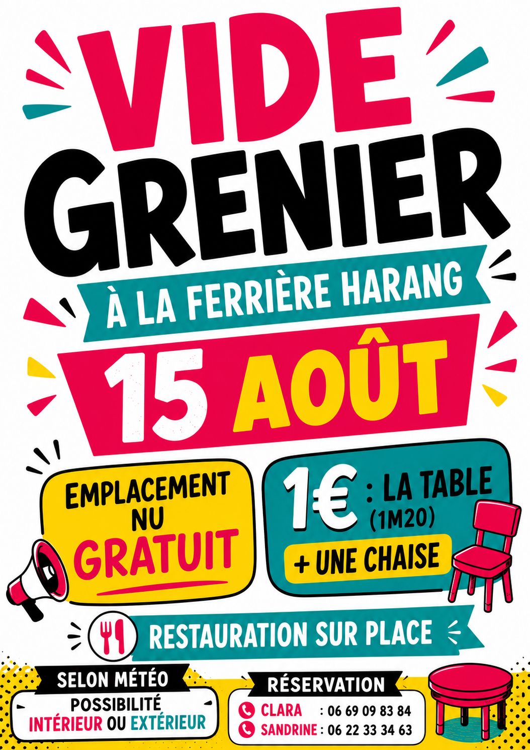 Vide-grenier à La Ferrière-Harang Salle des fêtes Souleuvre en Bocage
