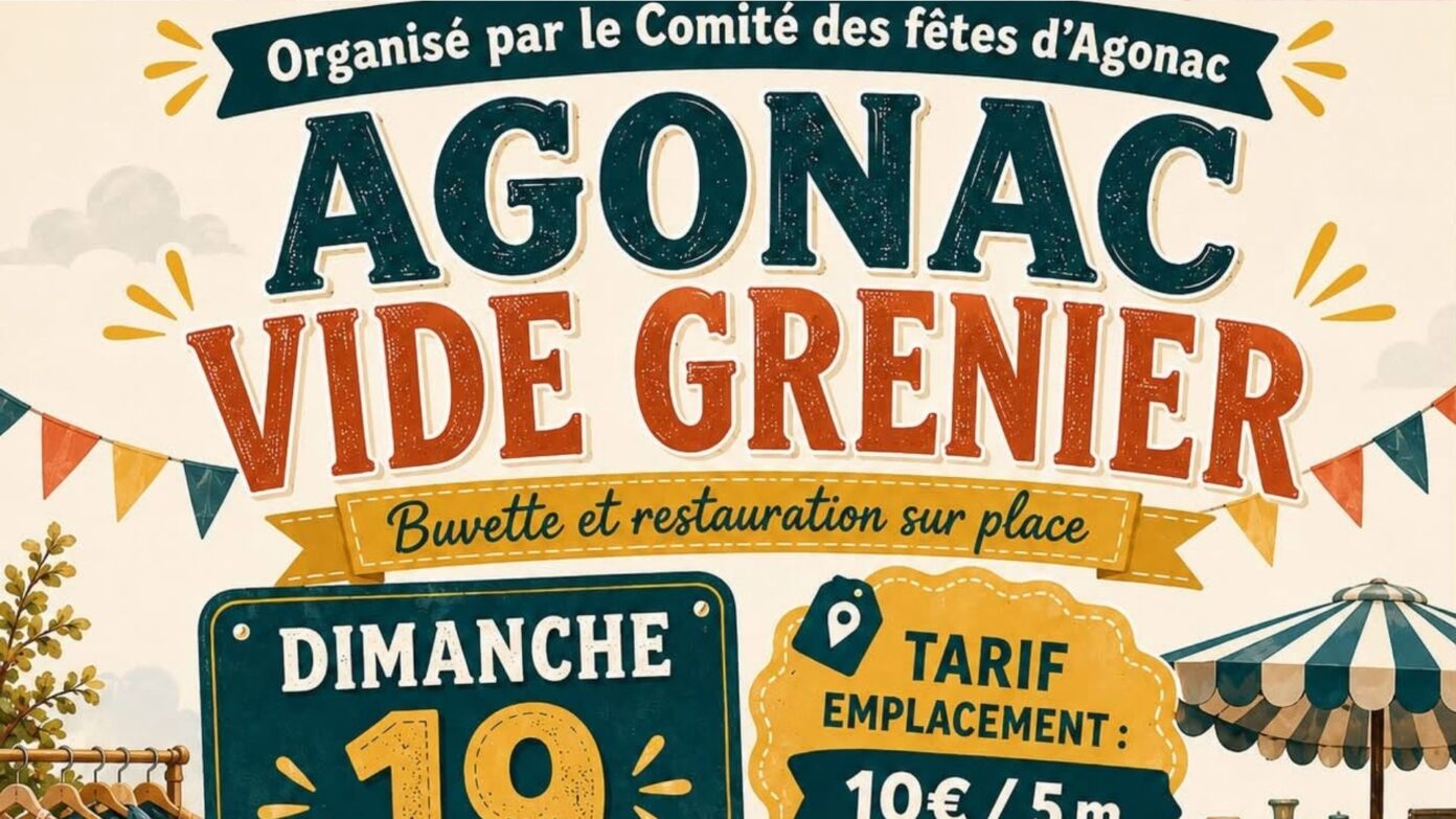 Vide grenier esplanade salle des fêtes Rue du Stade Agonac