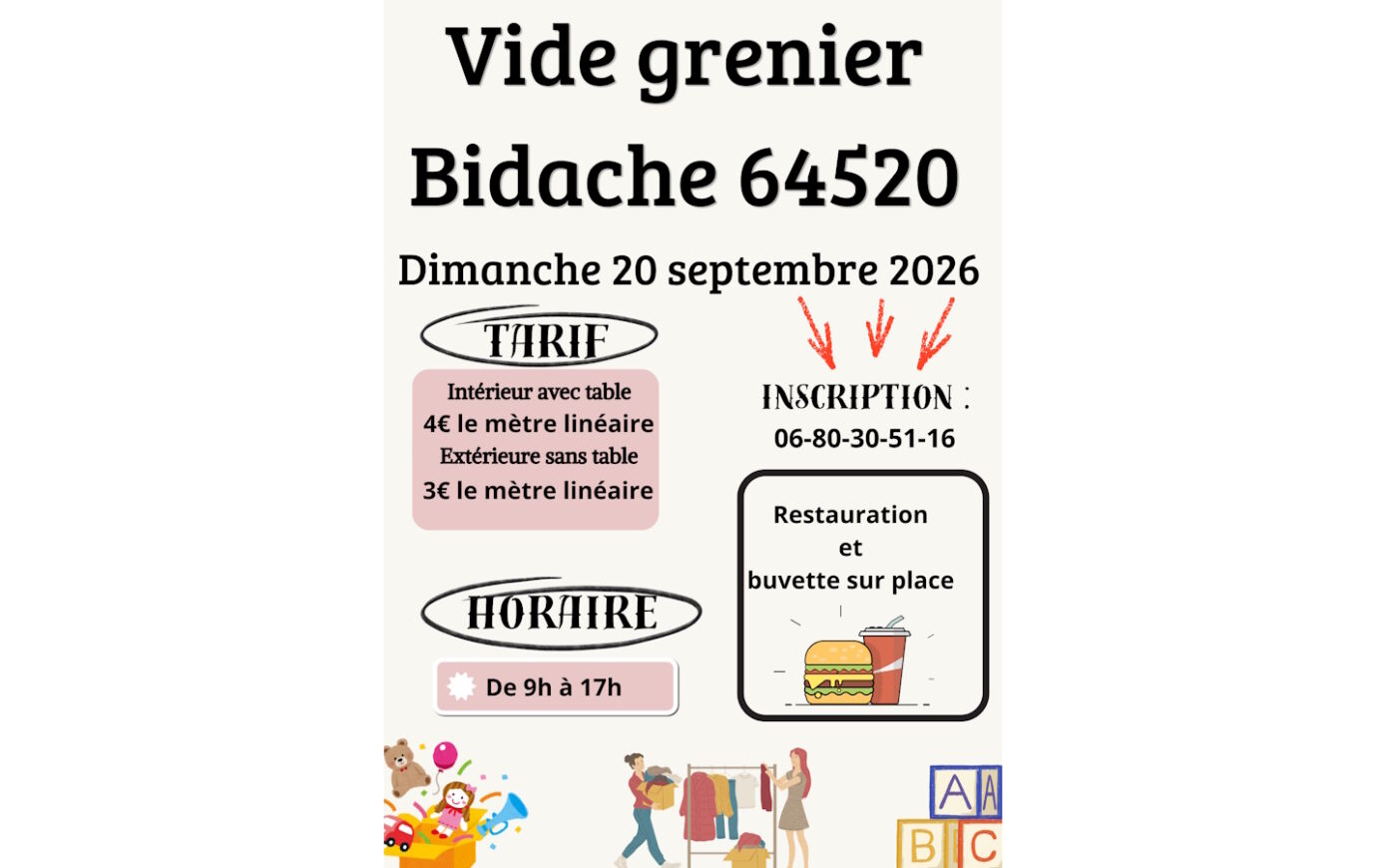 Vide grenier Bidache