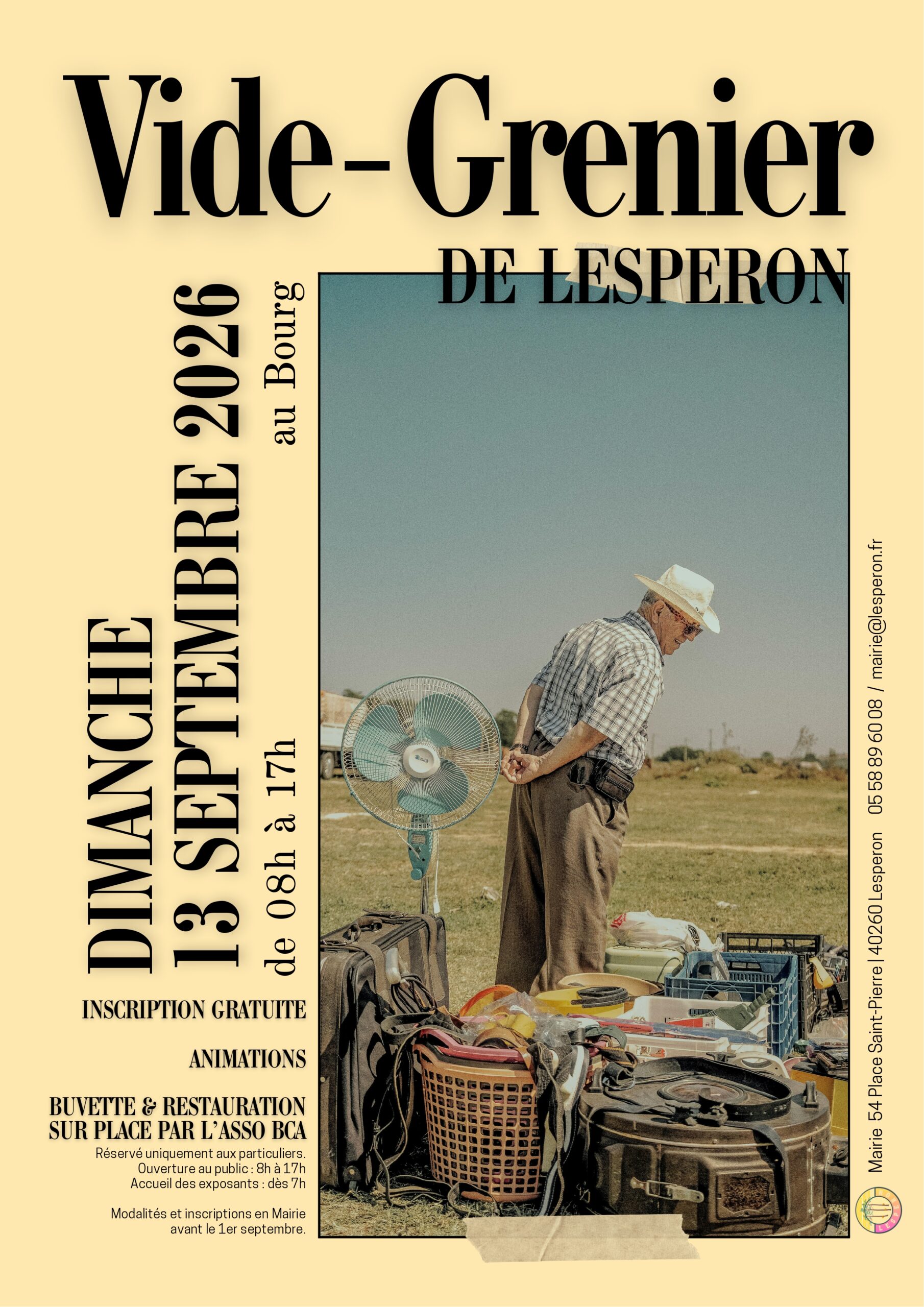 Vide-grenier de Lesperon Place René Cousseau Lesperon 2026-09-13