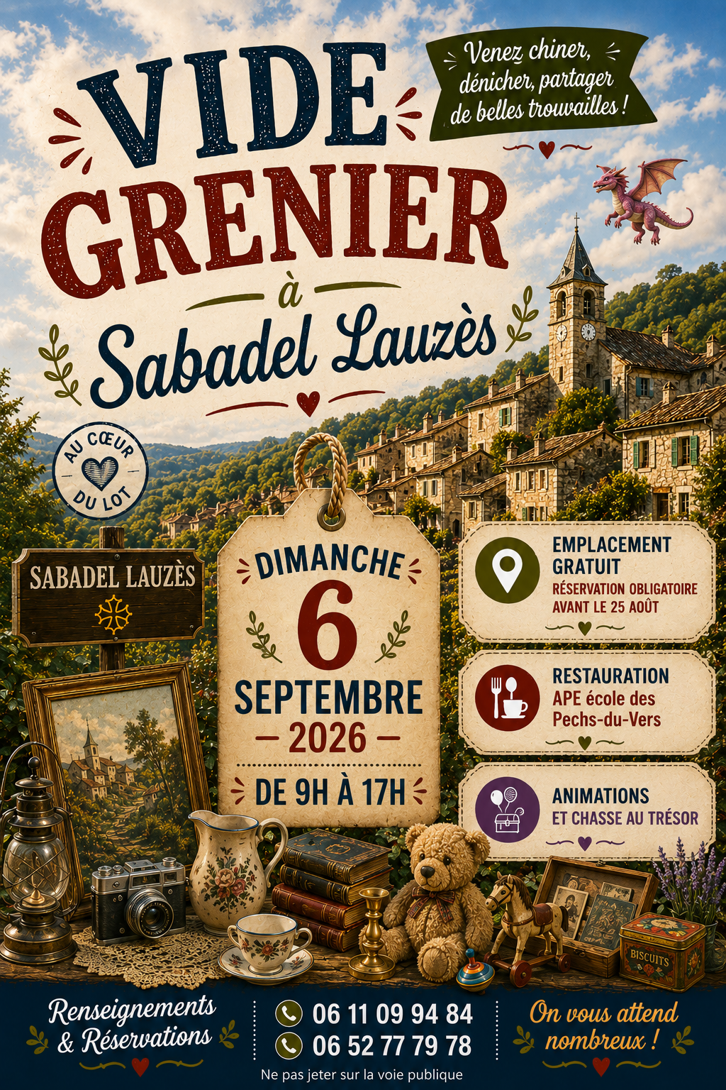 Vide-grenier de Sabadel-Lauzès  Sabadel-Lauzès