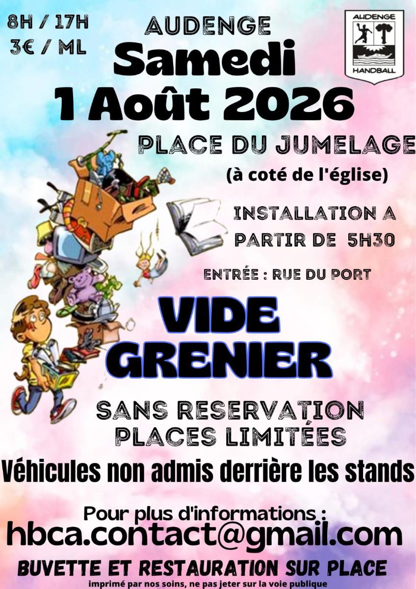 Vide grenier du handball club audengeois Audenge