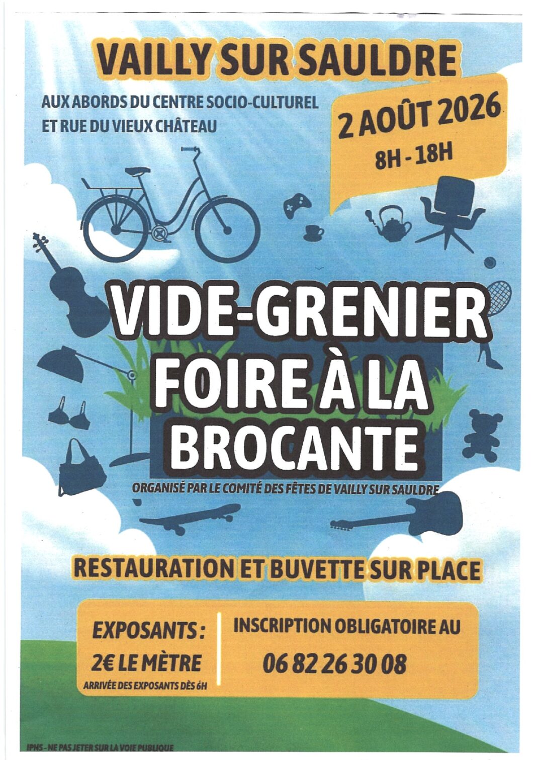 Vide grenier Foire à la Brocante Vailly-sur-Sauldre
