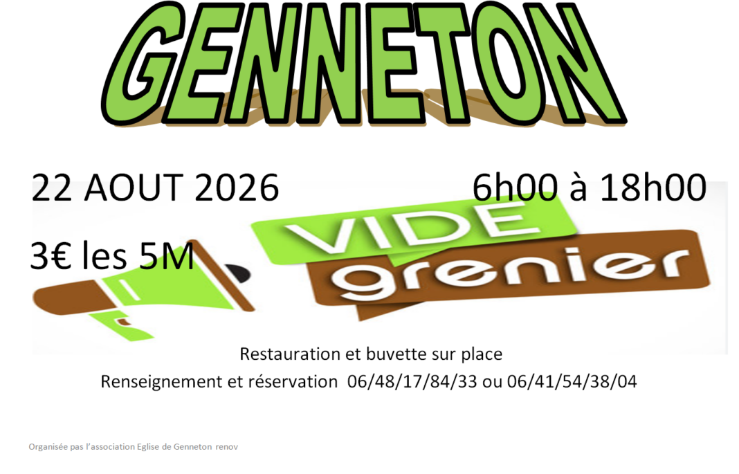 Vide-grenier Autour du bar La Bonne Ambiance Genneton