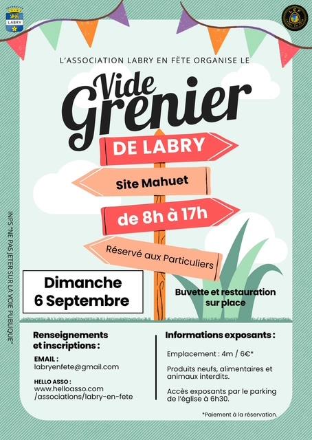 Vide grenier site mahuet Labry 2026-09-06