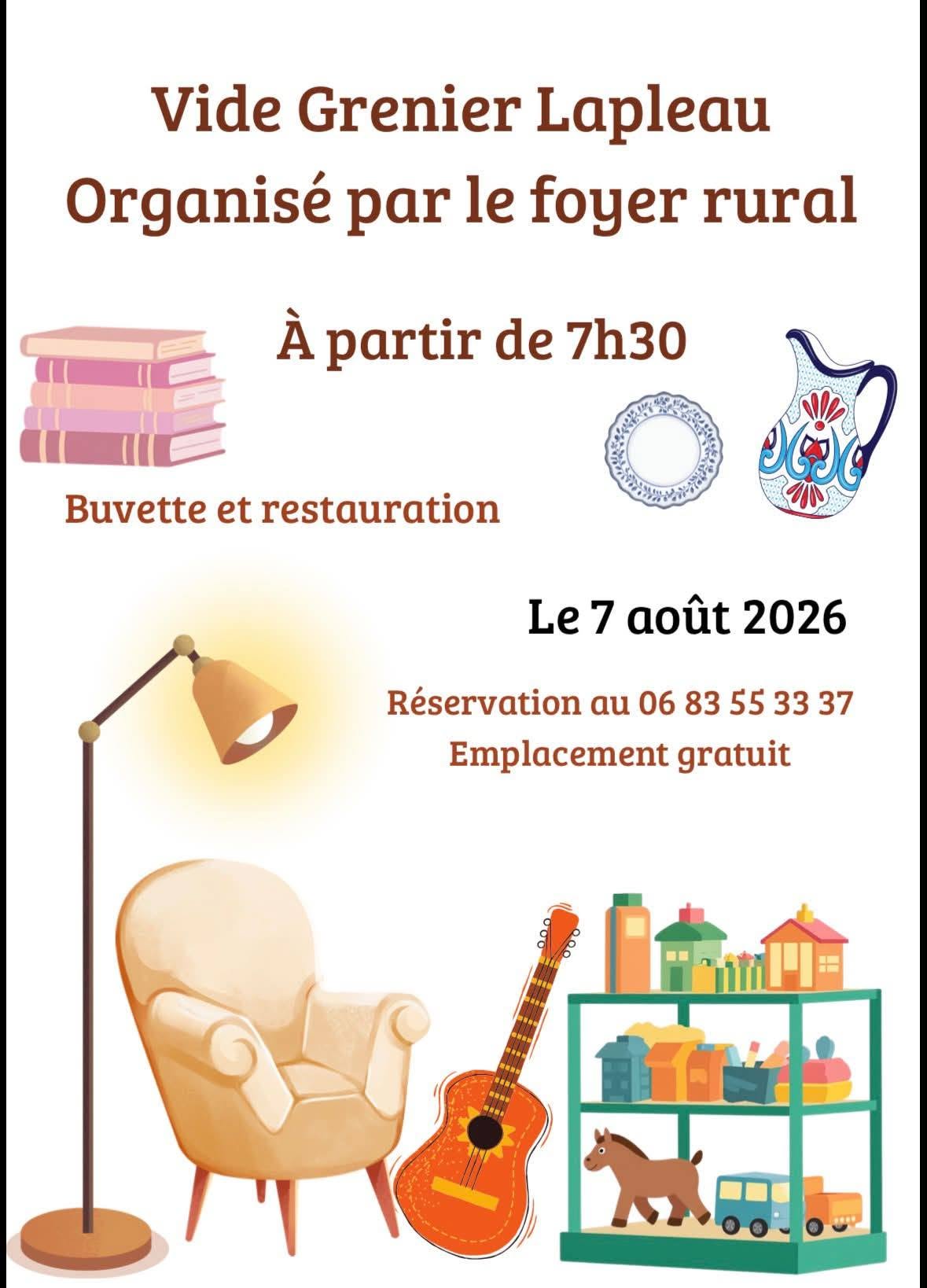 Vide grenier  Lapleau