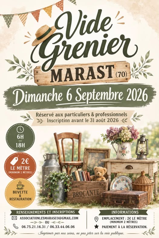 Vide grenier Marast