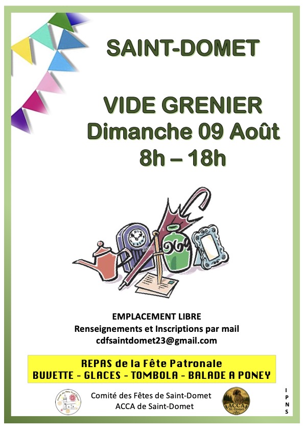 VIDE GRENIER  Saint-Domet