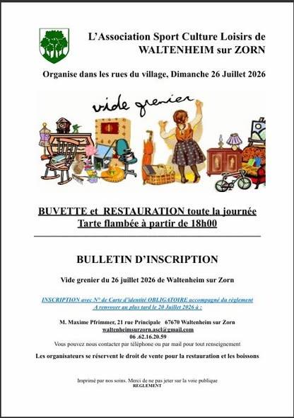 Vide grenier Waltenheim-sur-Zorn
