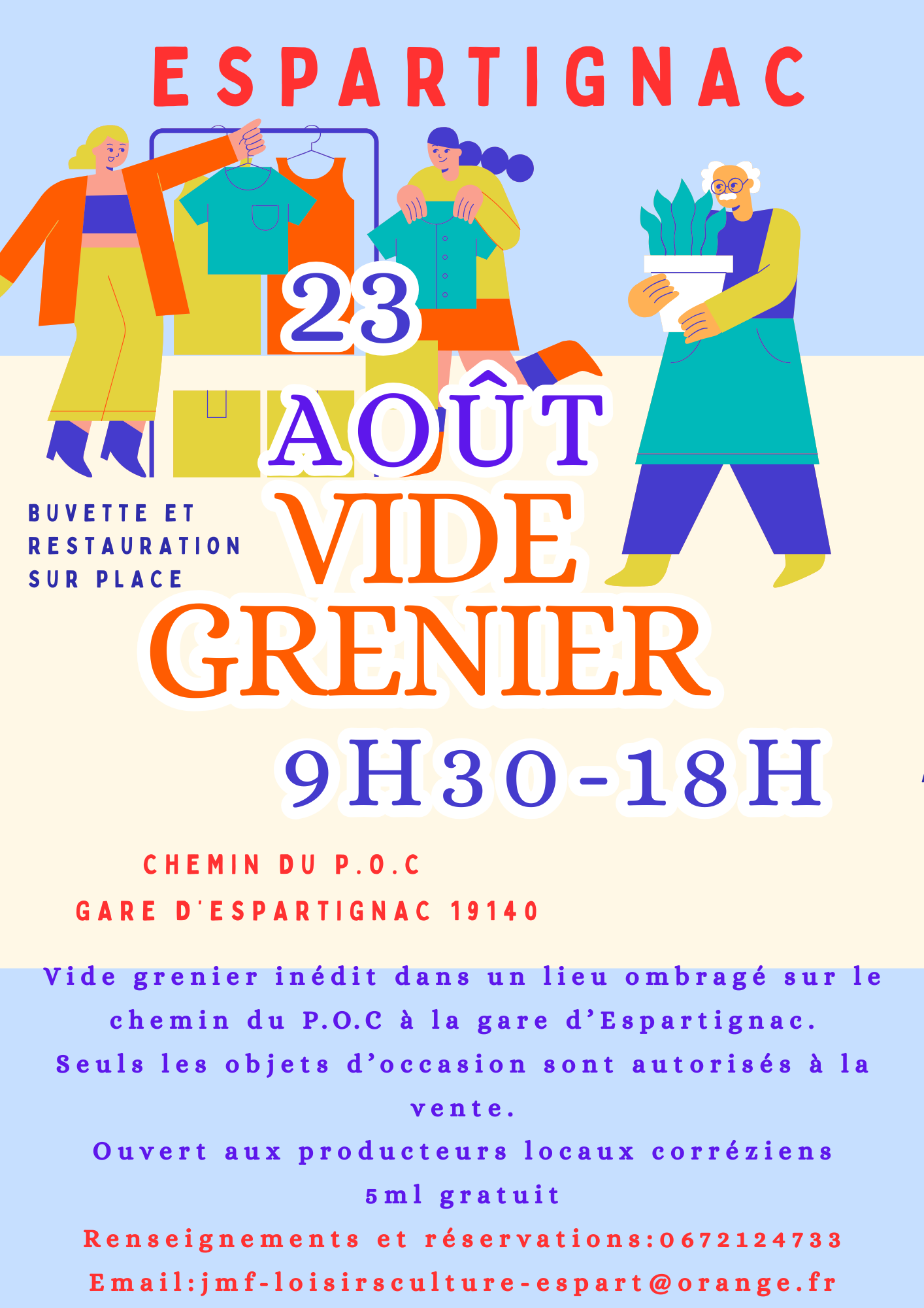 Vide Greniers à Espartignac Chemin du POC Espartignac 2026-08-23