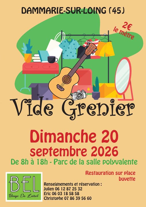 Vide-greniers  Dammarie-sur-Loing