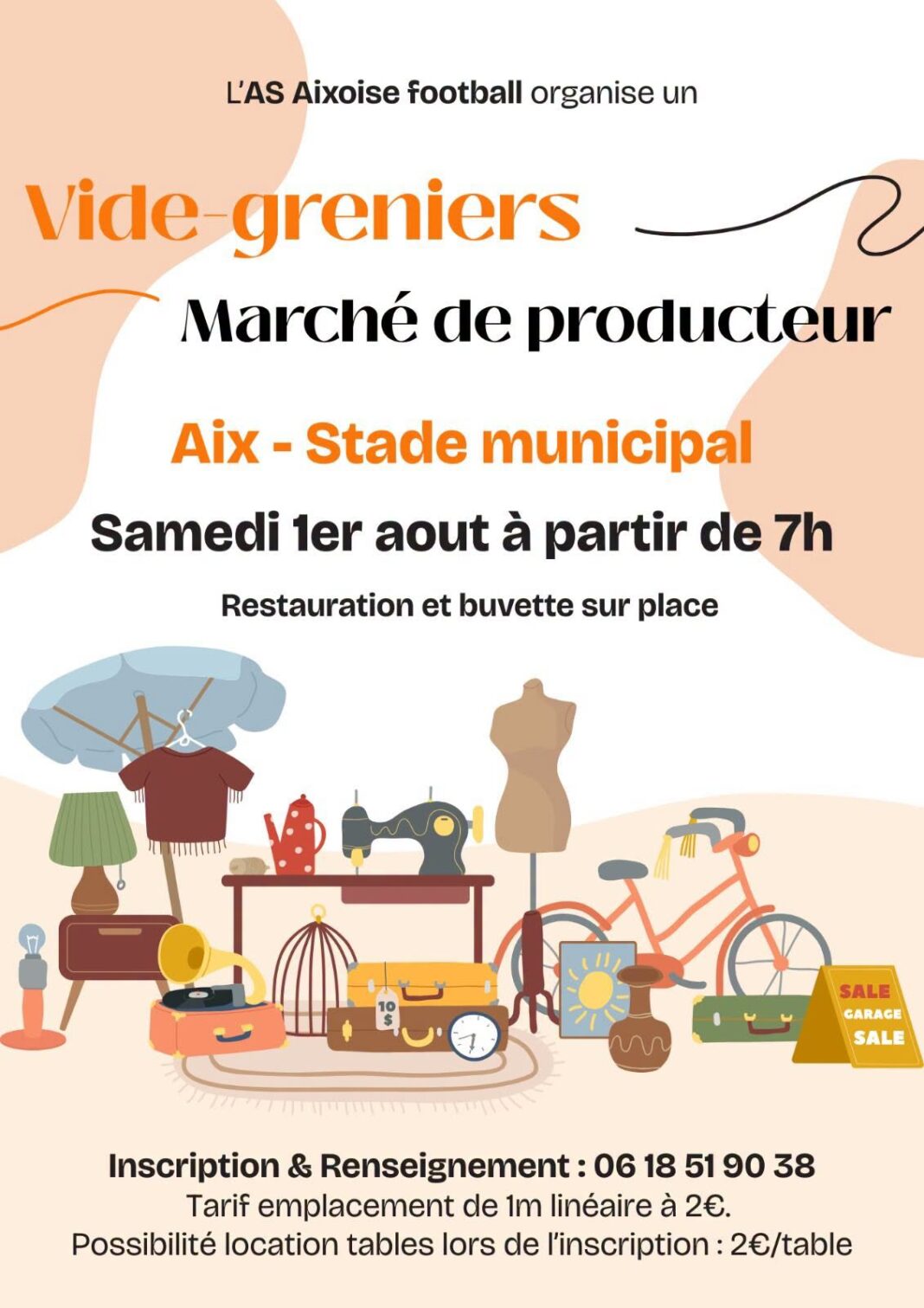 Vide-greniers et marché de producteurs  Aix