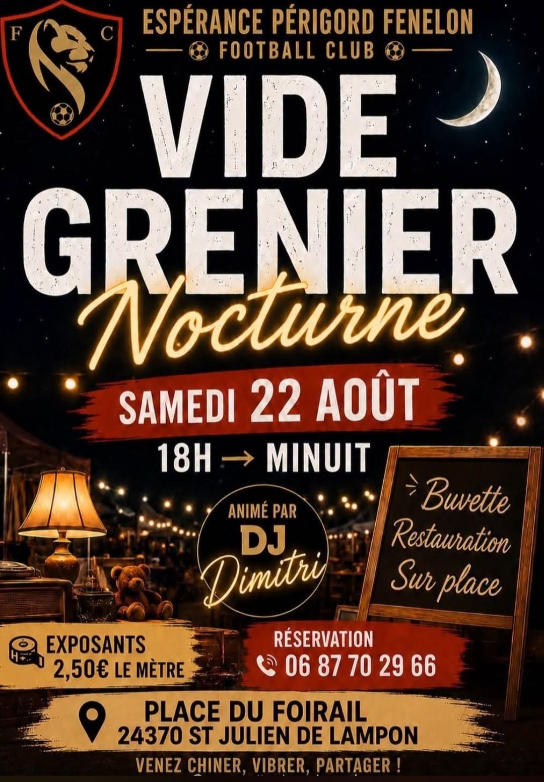Vide-greniers nocture  Saint-Julien-de-Lampon