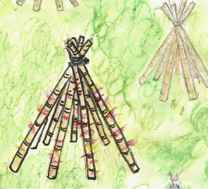 « Village de tipis », GraphNum du Silo, Domaine départemental de Méréville, Le Mérévillois