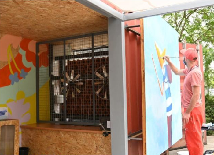 Village LowTech : se rafraîchir en ville ? Ombre, source d’eau, ventilation…David Selor Des solutions à découvrir, Maison écocitoyenne, Bordeaux