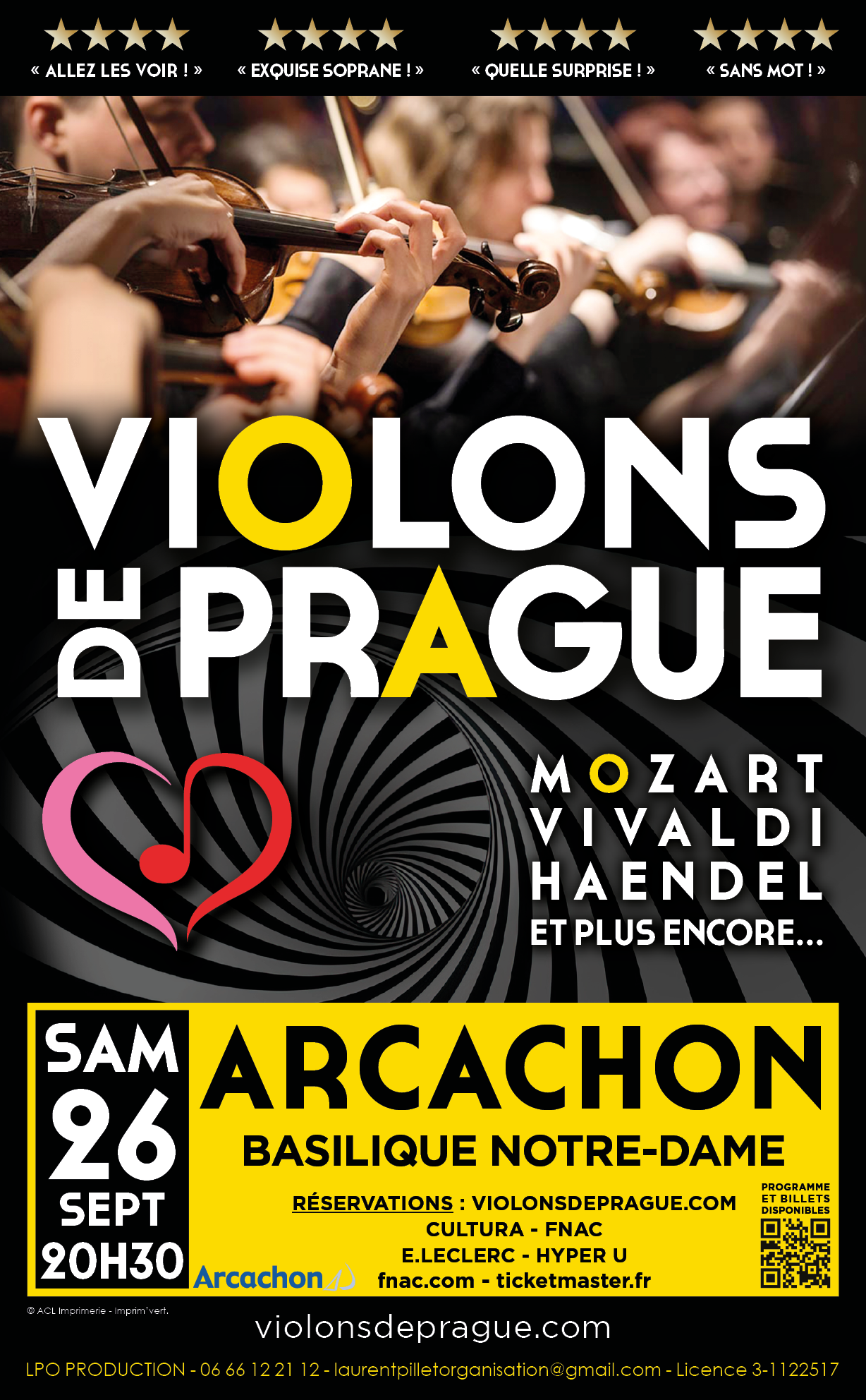 Violons de Prague Place de la Basilique Notre Dame Arcachon 2026-09-26