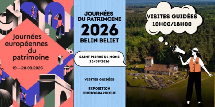 Visite commentée : à la découverte de l’architecture de deux églises emblématiques des Landes girondines, Église Saint-Pierre-de-Mons Belin Beliet, Belin-Béliet