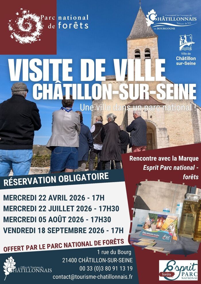 Visite commentée de Châtillon-sur-Seine, une ville dans un Parc national, Office de tourisme du Châtillonnais, Châtillon-sur-Seine