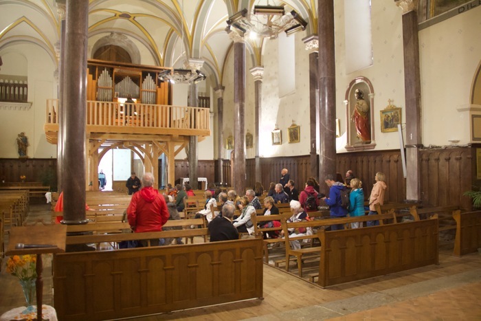 Visite commentée de l’orgue et de l’église d’Oust, Église St Barthélémy d’Oust, Oust