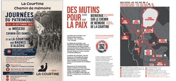 Visite commentée : de Moscou à La Courtine et aux bagnes d’Algérie, Chemin de mémoire les mutins de la Courtine, La Courtine