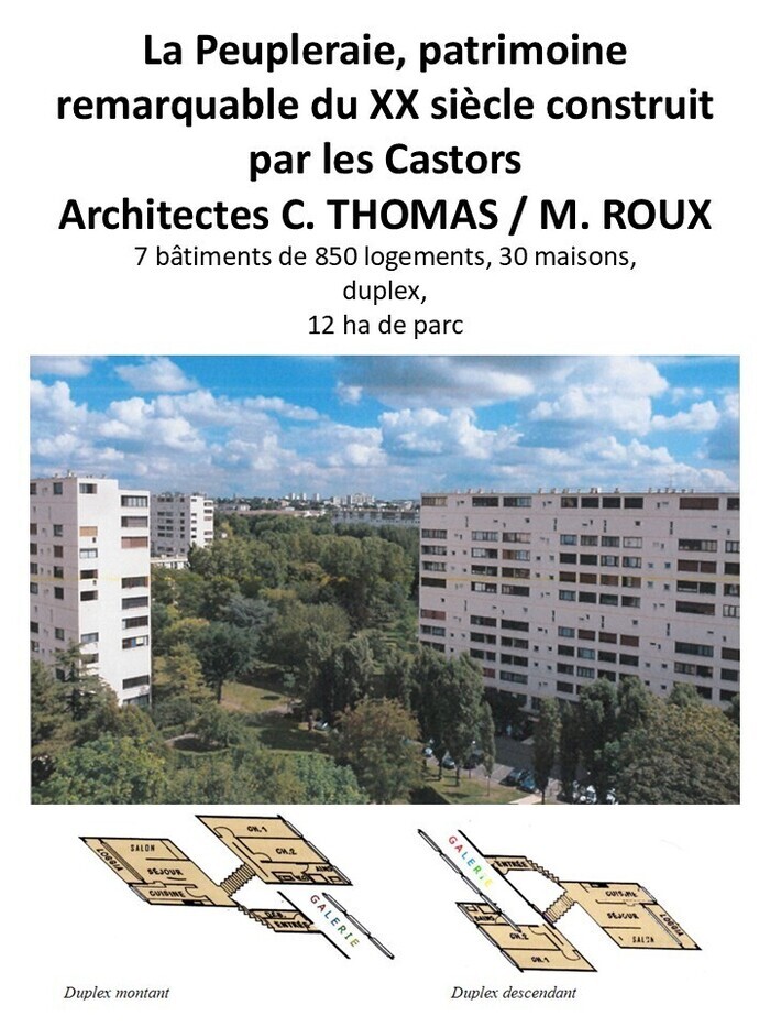 Visite commentée des appartements duplex de La Peupleraie, patrimoine remarquable du XXe siècle, Domaine de la Peupleraie, Fresnes