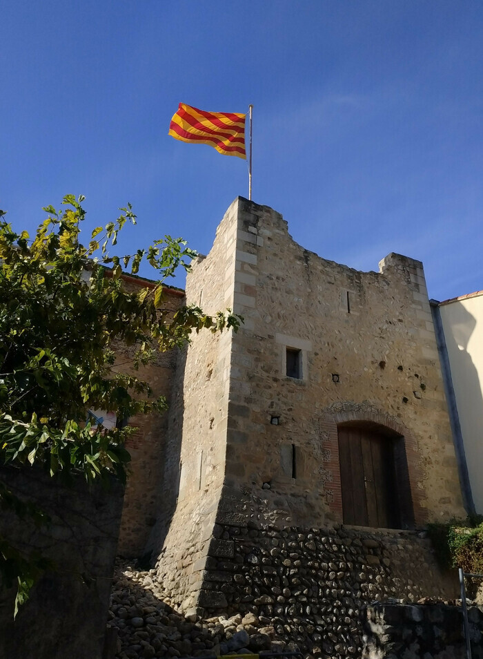 Visite commentée des travaux de restauration d'une tour de défense des remparts de la citée médiévale fortifiée d'Argelès Tour médiévale Miquel Argelès-sur-Mer