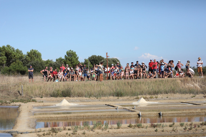 Visite commentée du marais salant, Écomusée du port des Salines, Le Grand-Village-Plage