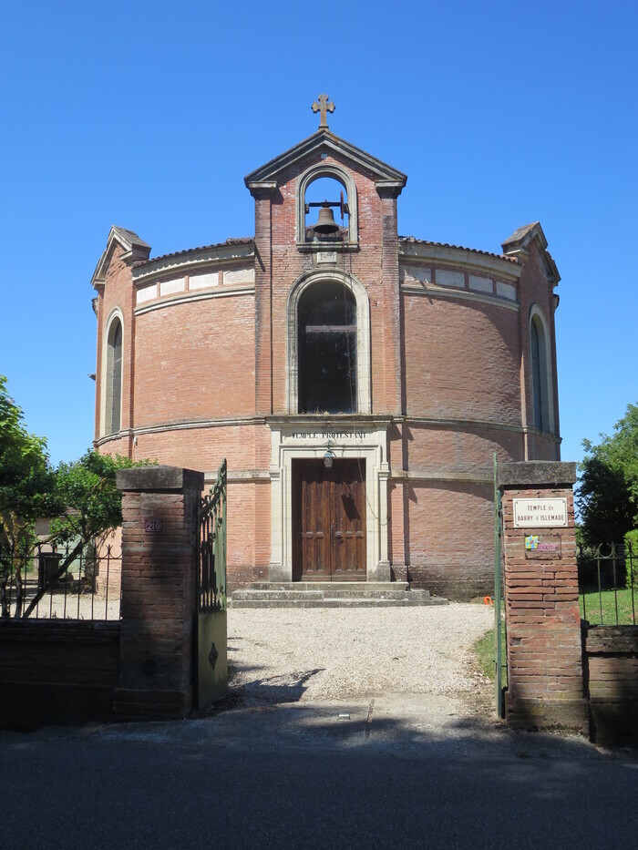 Visite commentée du temple protestant de Barry d’Islemade, Temple protestant, Barry-d’Islemade