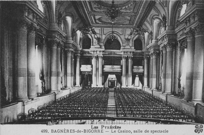 Visite commentée du théâtre du Casino Casino Tranchant Bagnères-de-Bigorre