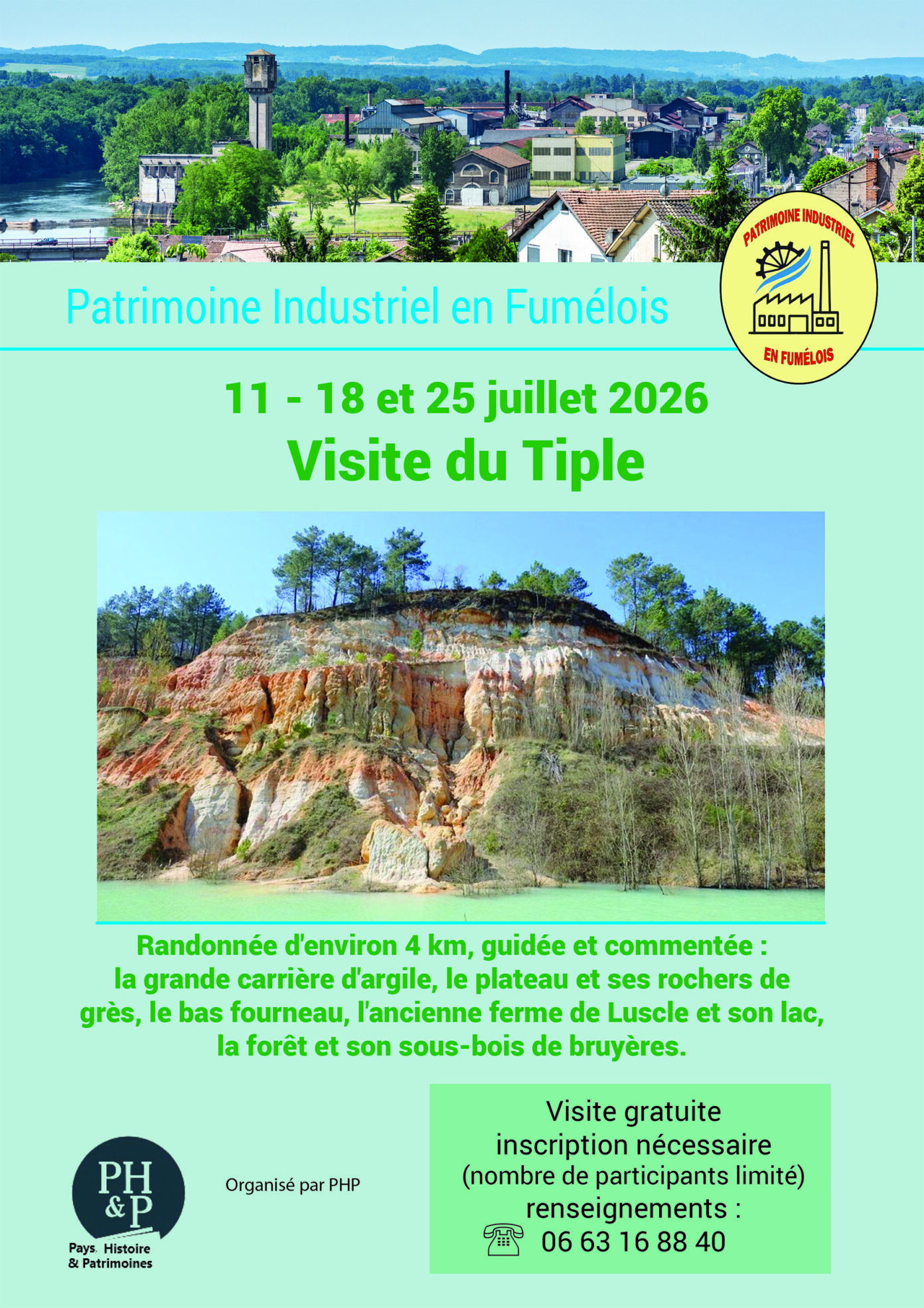 Visite de la carrière du Tiple Chemin de Luscle Fumel