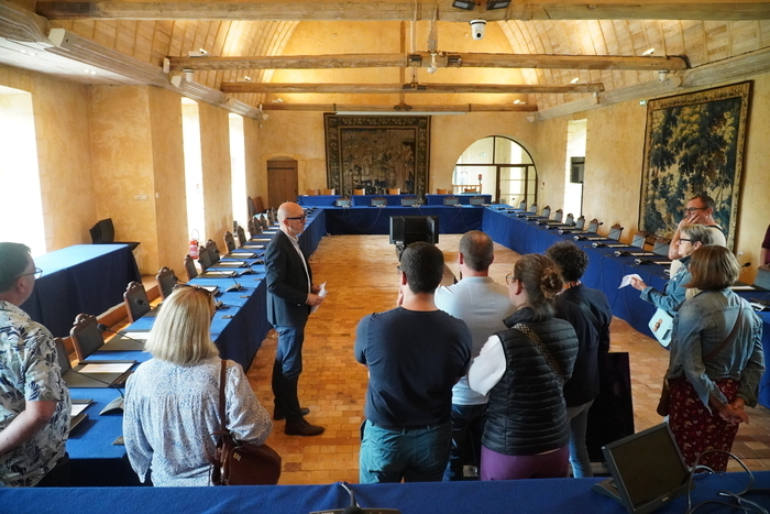 Visite de la salle Michel d&rsquo;Aillières, Abbaye royale de l&rsquo;Épau, Le Mans