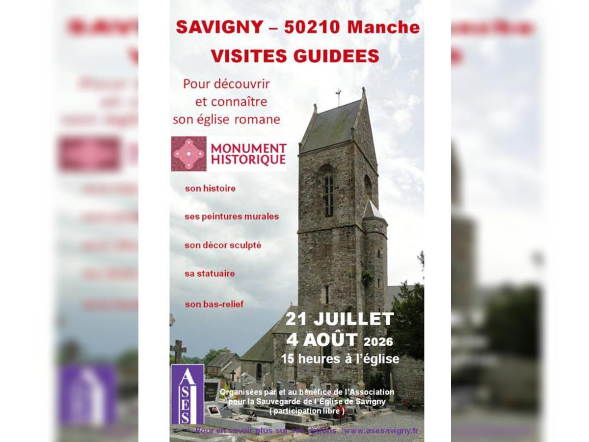 Visite de l'église Notre-Dame de Savigny Route du Manoir Savigny 2026-08-04