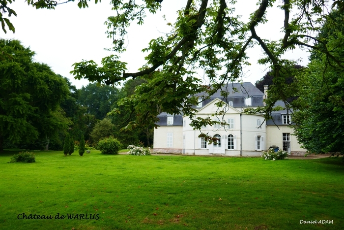 Visite du château et du verger de Warlus, Château et église Saint-Lambert, Warlus