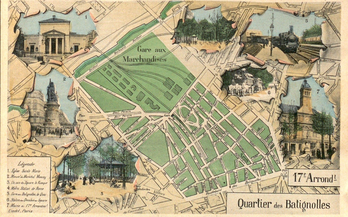 Visite du quartier des Batignolles avec l'association Histoire & Patrimoine Paris 17 Bibliothèque des Batignolles Paris
