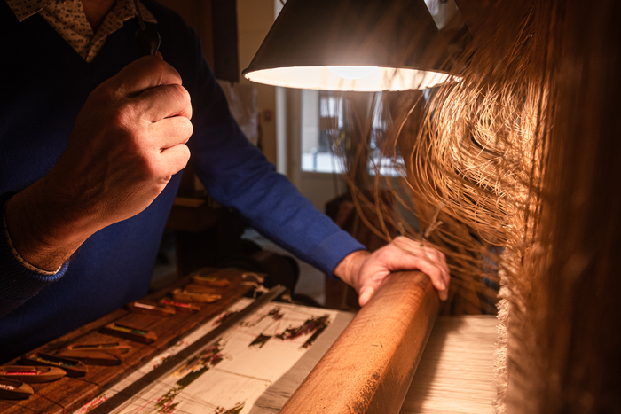 Visite d’un atelier de tissage, Maison des canuts, Lyon