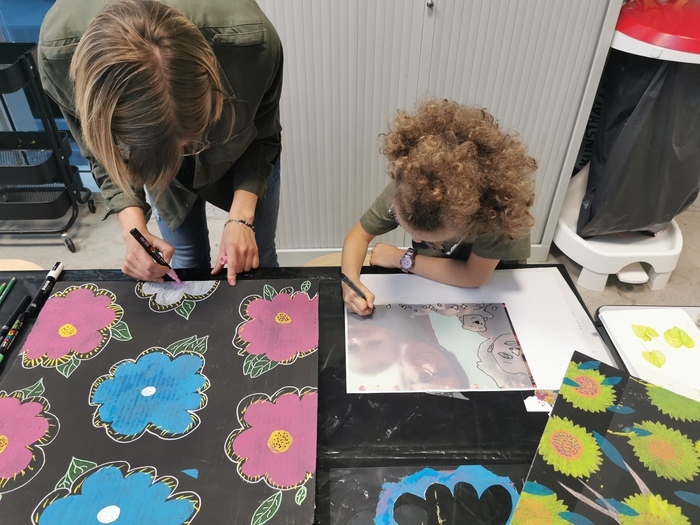 Visite en famille – empreinte en duo, La Kunsthalle Mulhouse, Mulhouse