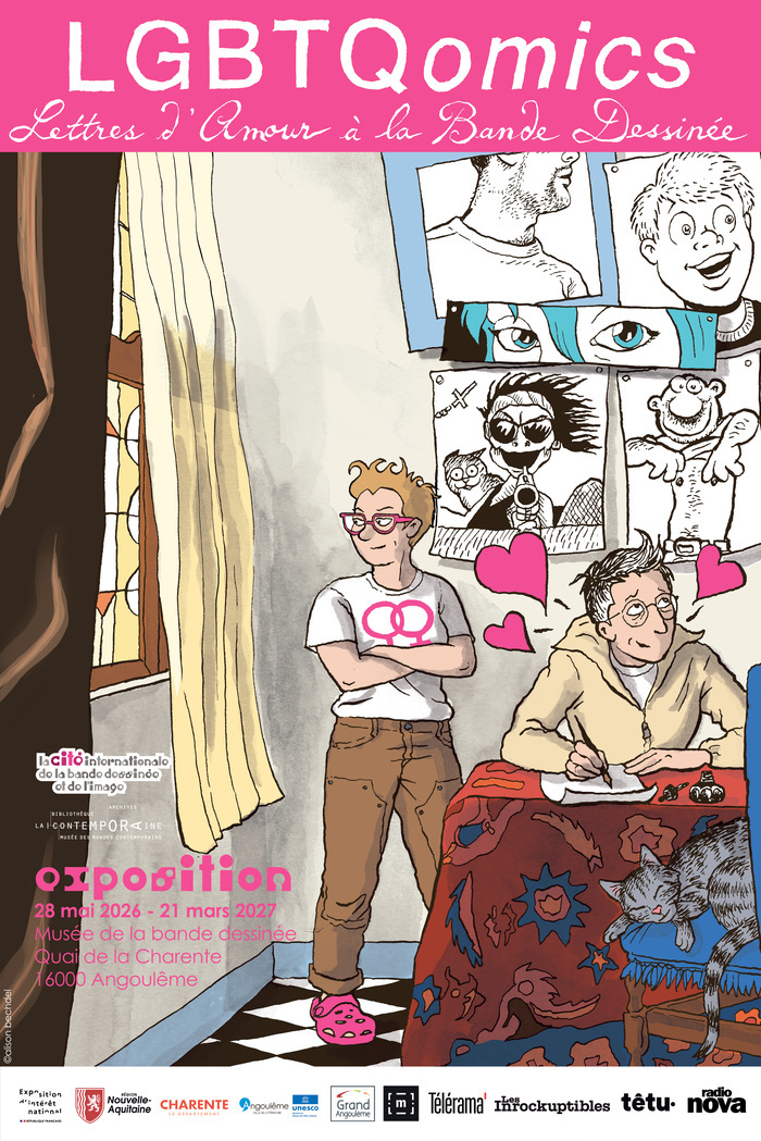 Visite flash de l&rsquo;exposition « LGBTQomics », Musée de la bande dessinée, Angoulême