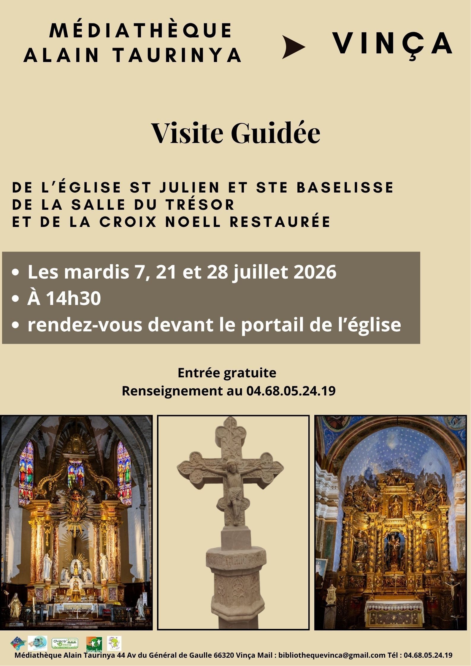 VISITE GUIDÉE À VINÇA Vinça 2026-07-28