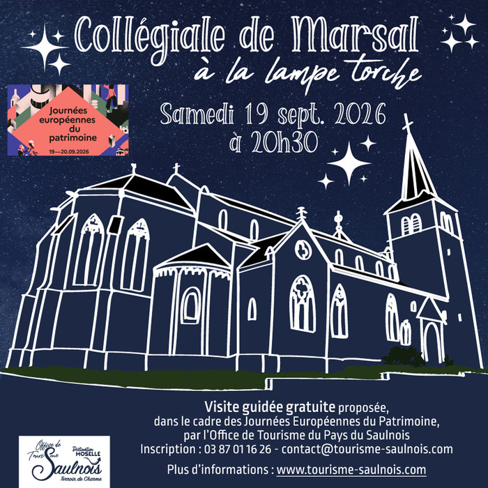 Visite guidée de la collégiale de Marsal, Collégiale Saint-Léger, Marsal