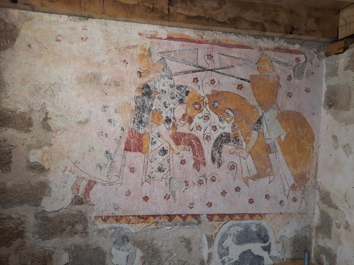 Visite guidée de la tour médiévale du XIIIème siècle et de ses fresques Village de Teyssieu Teyssieu