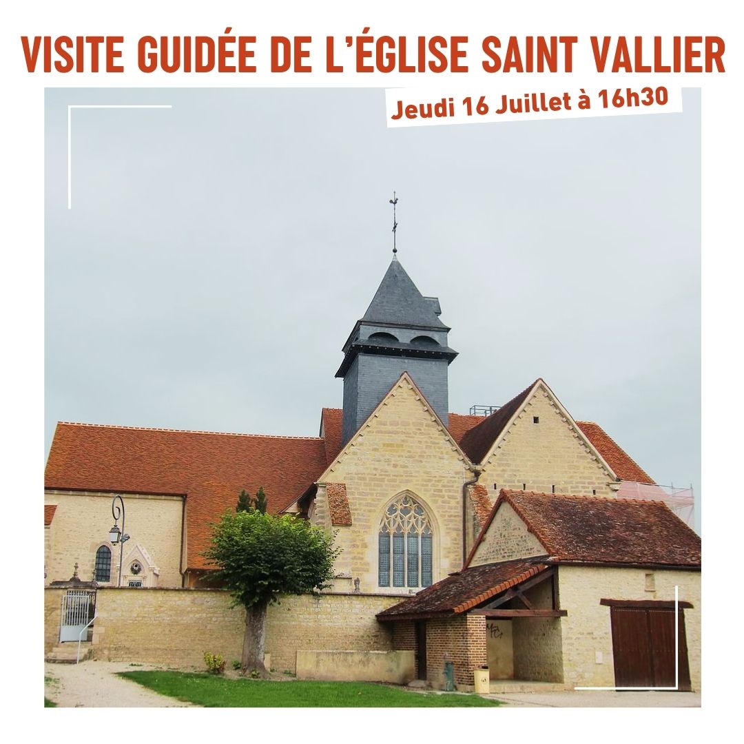 Visite guidée de l'église Saint Vallier église Bourguignons 2026-07-16
