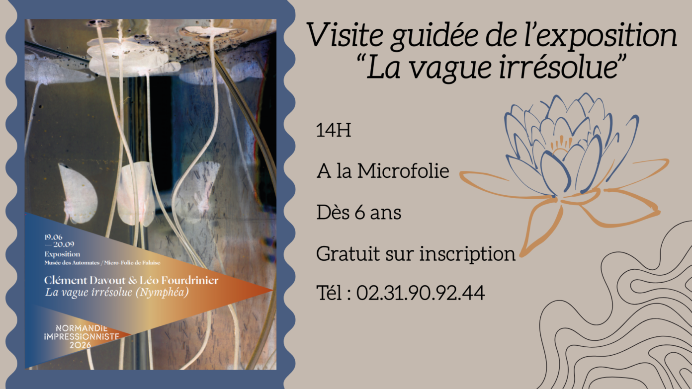 Visite guidée de l&rsquo;exposition la Vague irrésolue  Falaise