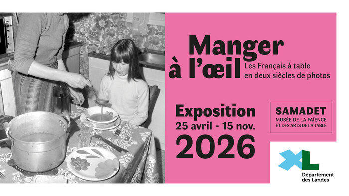 Visite guidée de l’exposition « Manger à l’œil » par la directrice Alizée Le Pannérer, Musée départemental de la Faïence et des Arts de la table, Samadet